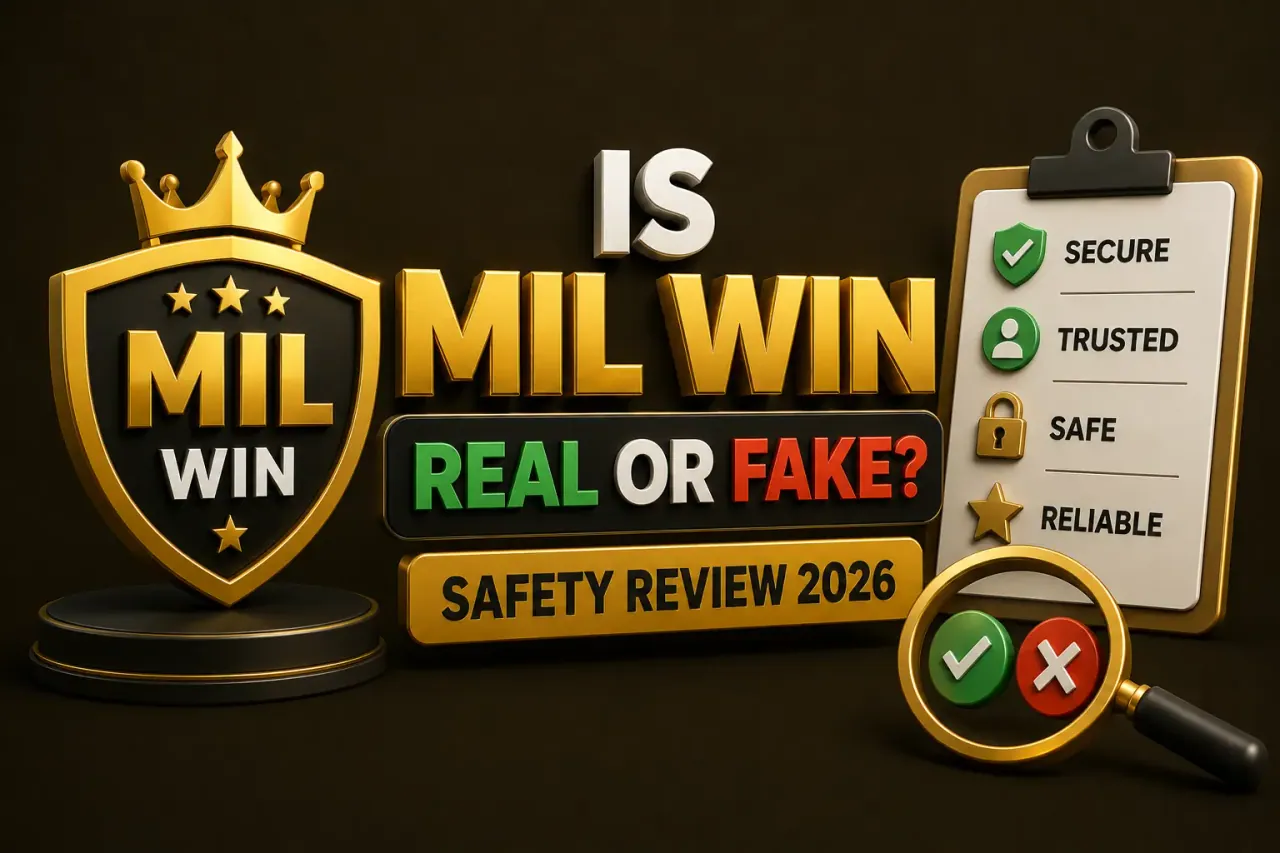 Mil Win shield beside a checklist marked secure, trusted, safe and reliable with a tick and a cross